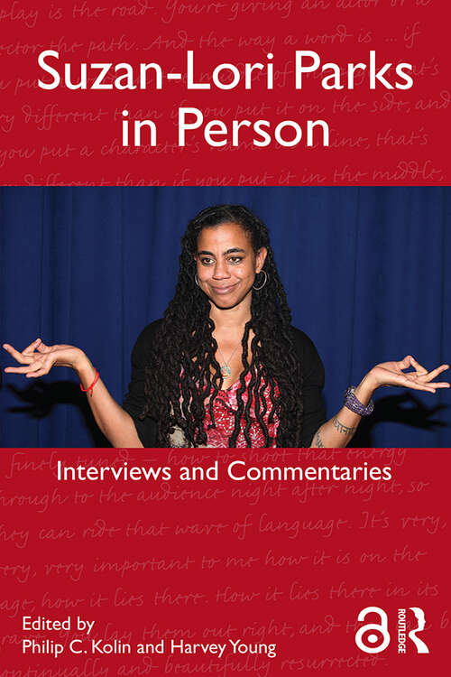 Book cover of Suzan-Lori Parks in Person: Interviews and Commentaries