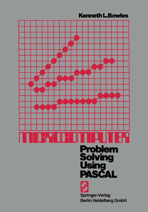 Book cover of Microcomputer: Problem Solving Using PASCAL (5th ed. 1977)