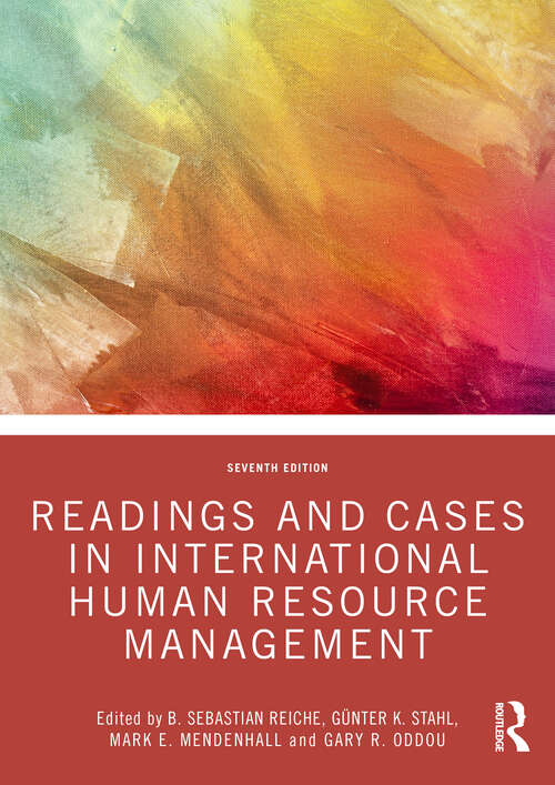 Book cover of Readings and Cases in International Human Resource Management
