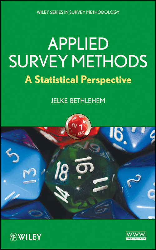 Book cover of Applied Survey Methods: A Statistical Perspective (Wiley Series in Survey Methodology #558)