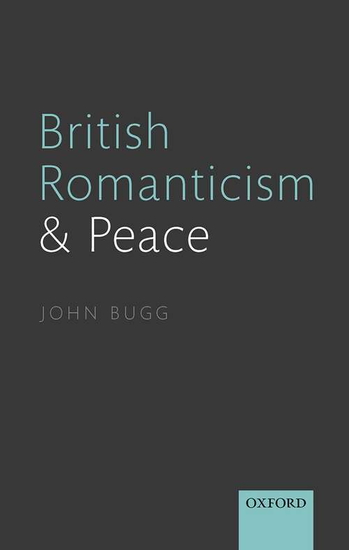 Book cover of British Romanticism and Peace