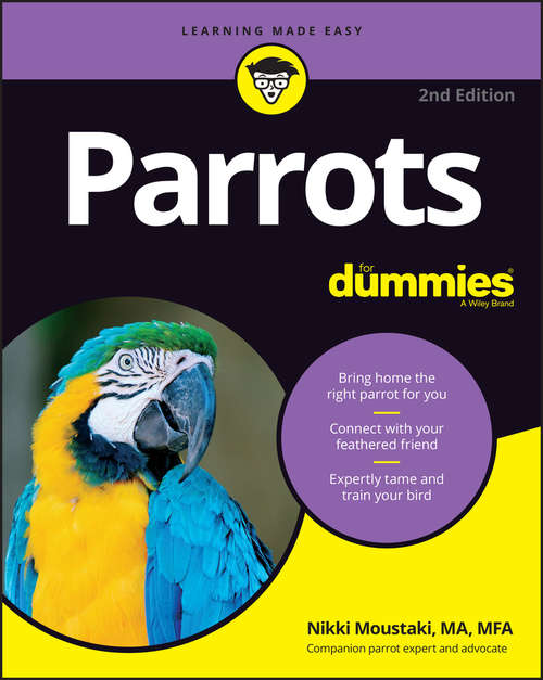 Book cover of Parrots For Dummies (2)