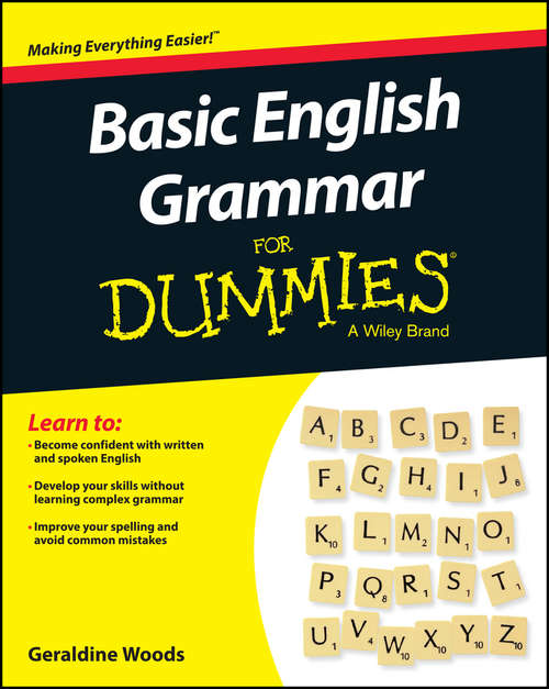 Book cover of Basic English Grammar For Dummies - US (US Edition)