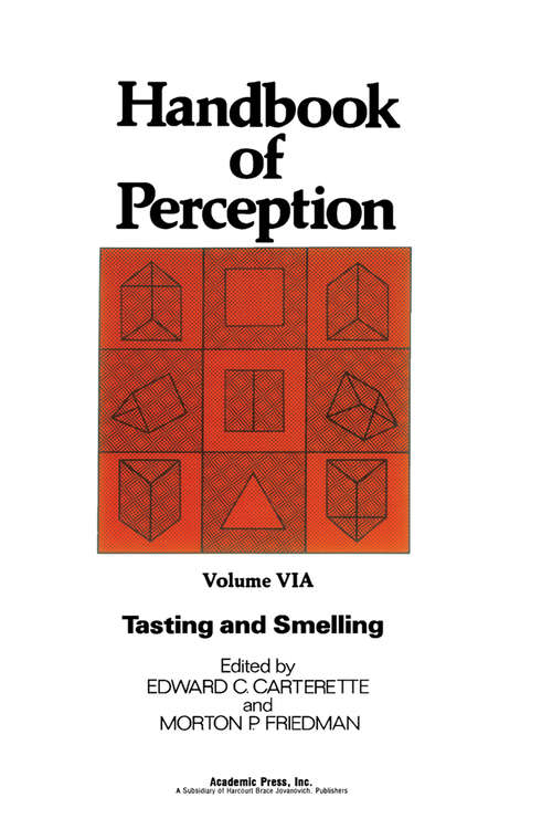 Book cover of Handbook of Perception Volume 6A