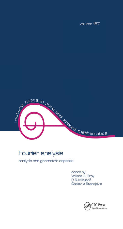 Book cover of Fourier Analysis: Analytic and Geometric Aspects