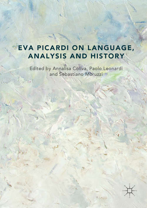 Book cover of Eva Picardi on Language, Analysis and History