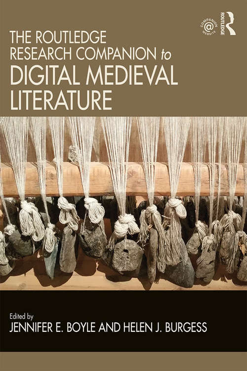 Book cover of The Routledge Research Companion to Digital Medieval Literature