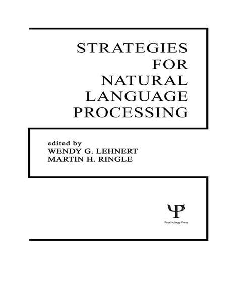 Book cover of Strategies for Natural Language Processing