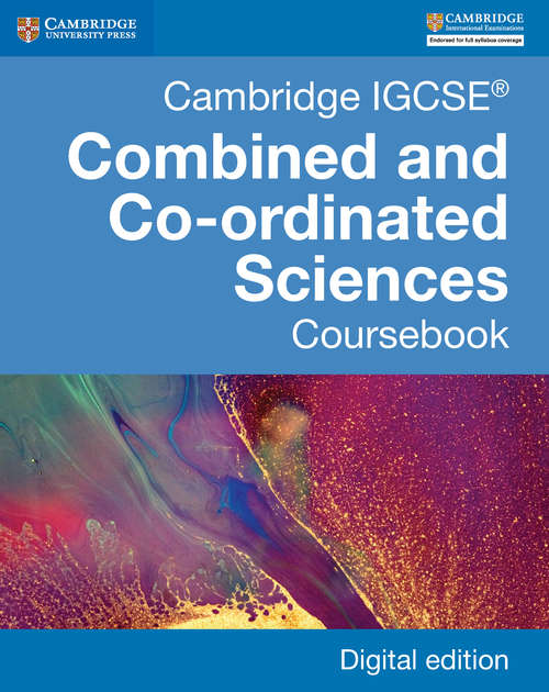 Book cover of Cambridge IGCSE® Combined and Co-ordinated Sciences Coursebook with CD-ROM (Cambridge International IGSCE)
