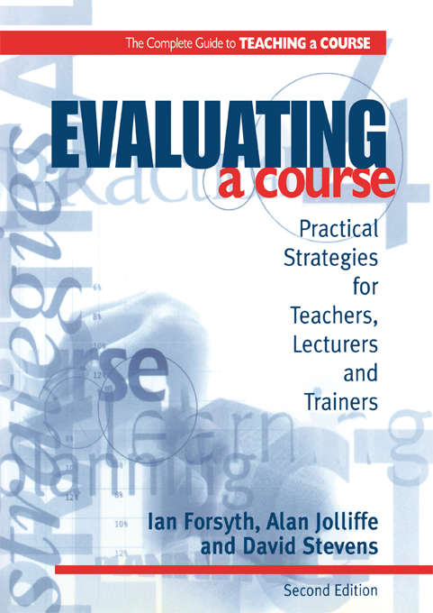 Book cover of Evaluating a Course