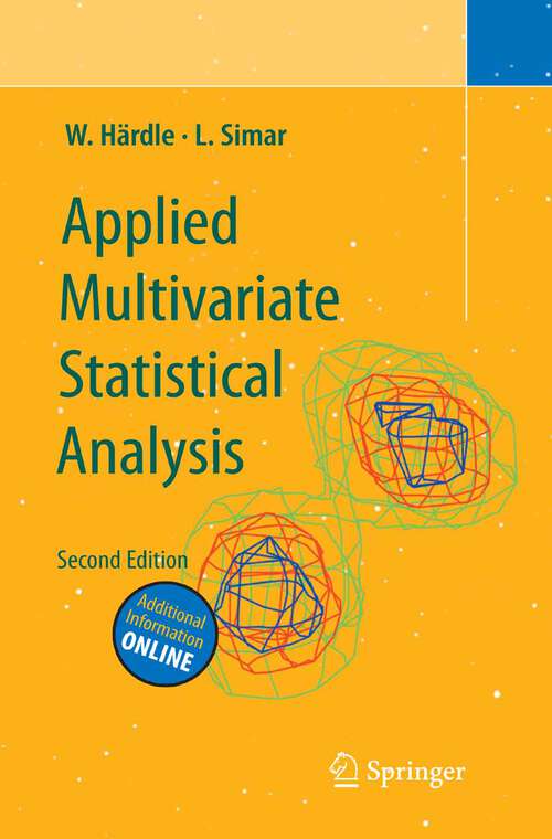 Book cover of Applied Multivariate Statistical Analysis (2nd ed. 2007)