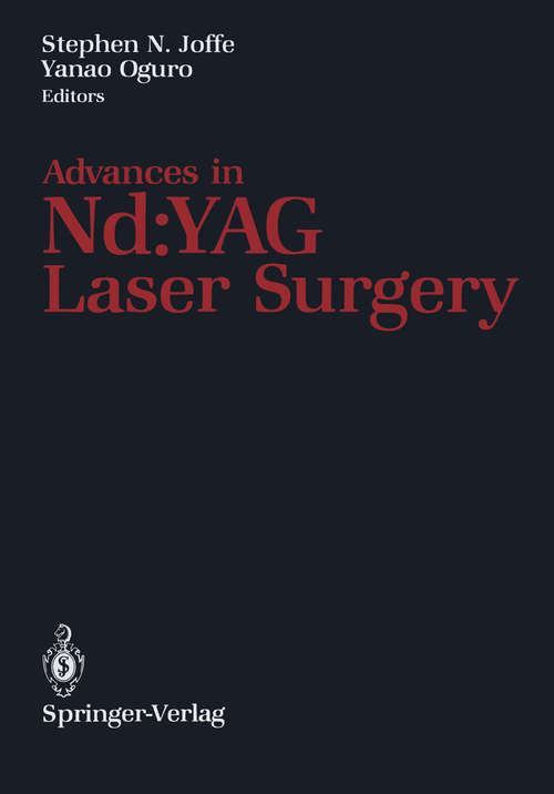 Book cover of Advances in Nd:YAG Laser Surgery: Yag Laser Surgery (1988)