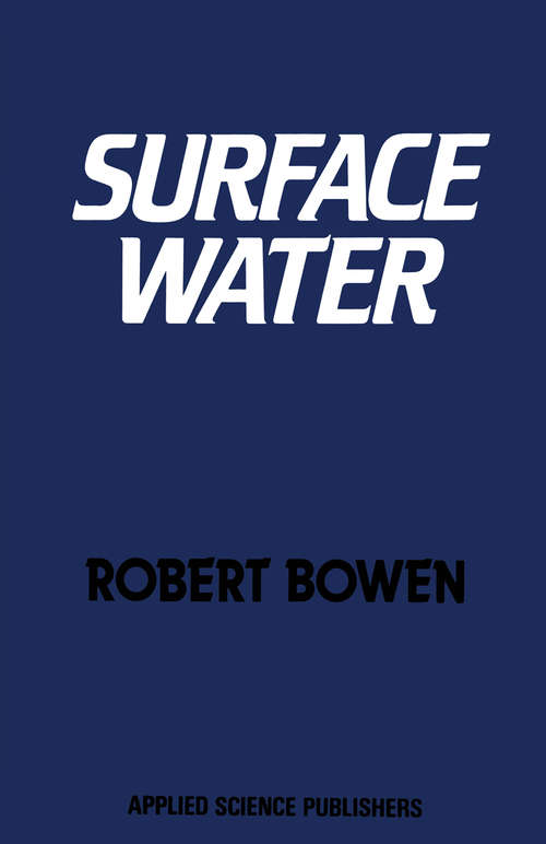 Book cover of Surface Water (1982)