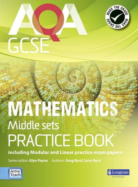Book cover of AQA GCSE Mathematics: Middle Sets Practice Book (PDF)
