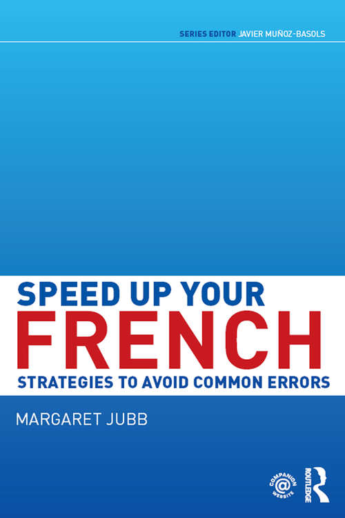 Book cover of Speed up your French: Strategies to Avoid Common Errors