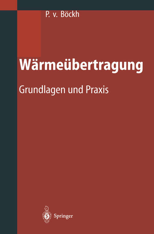 Book cover of Wärmeübertragung: Grundlagen und Praxis (2004)