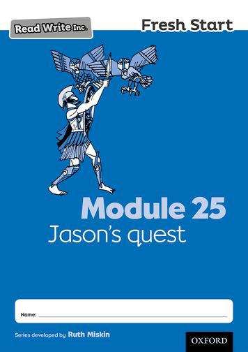 Book cover of Read Write Inc. Fresh Start Module 25 Jason’s quest (PDF)