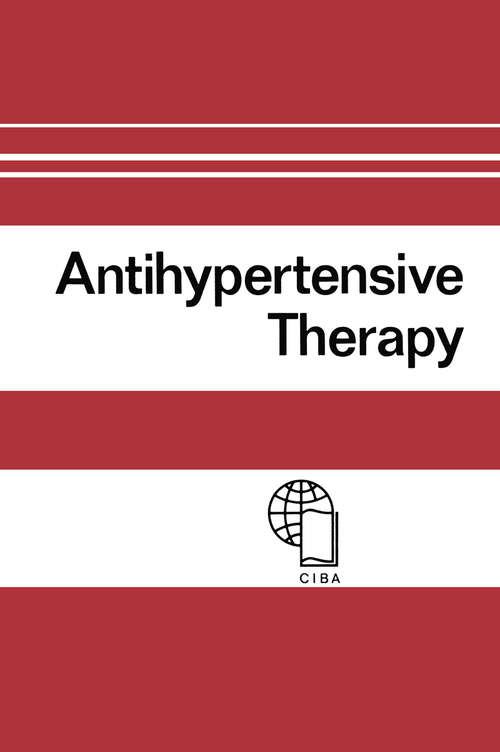 Book cover of Antihypertensive Therapy: Principles and Practice An International Symposium (1966)