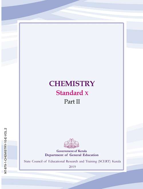 Book cover of Chemistry Part 2 class 10 - S.C.E.R.T. - Kerala Board