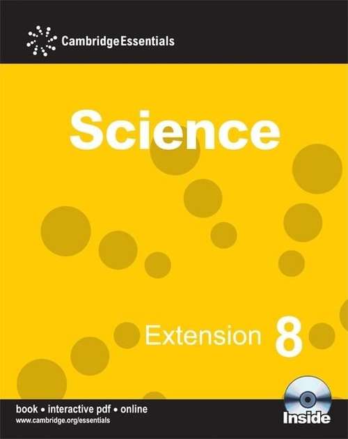 Book cover of Cambridge Essentials Science: Extension 8, pupil book (PDF)