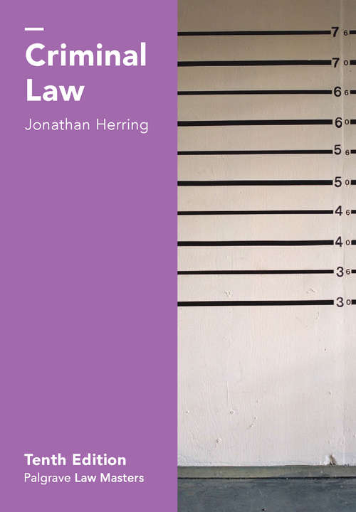 Book cover of Criminal Law (PDF)