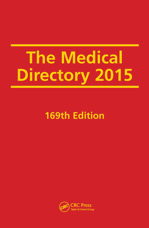 Book cover of The Medical Directory 2015 (169)