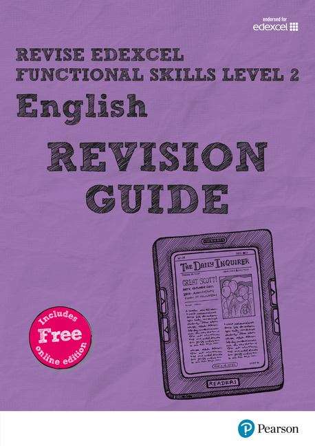 Book cover of REVISE Edexcel Functional Skills English Level 2 Revision Guide: Level 2 (Revise Functional Skills) (PDF)