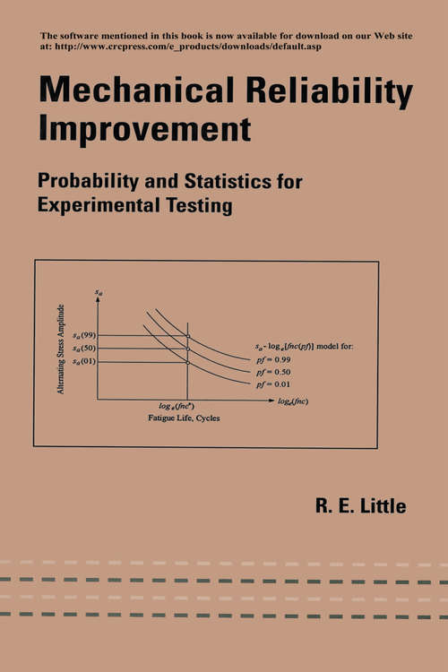 Book cover of Mechanical Reliability Improvement: Probability and Statistics for Experimental Testing