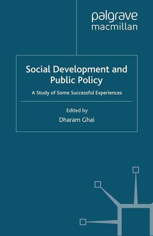 Book cover of Social Development and Public Policy (2000)