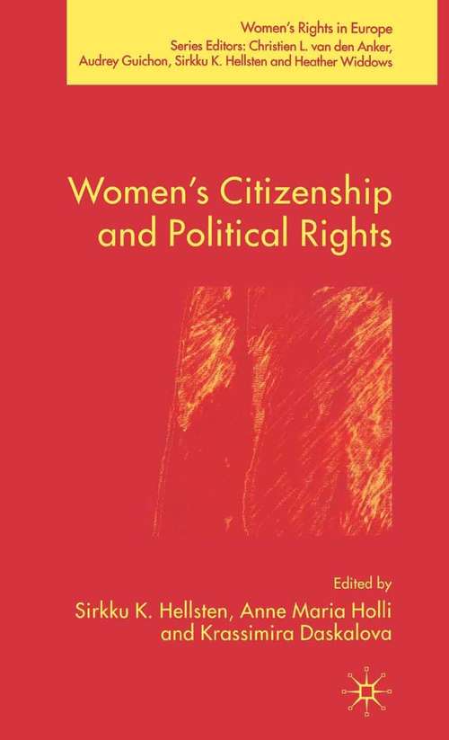 Book cover of Women's Citizenship and Political Rights (2006) (Women's Rights in Europe)
