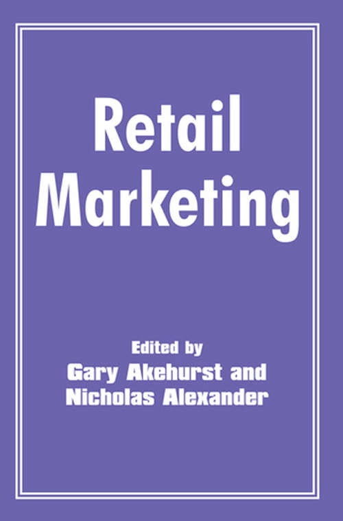 Book cover of Retail Marketing