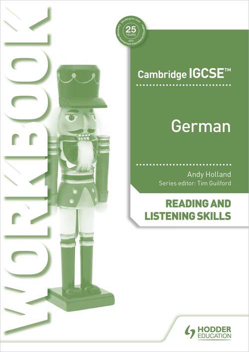 Book cover of Cambridge IGCSE™ German Reading and Listening Skills Workbook
