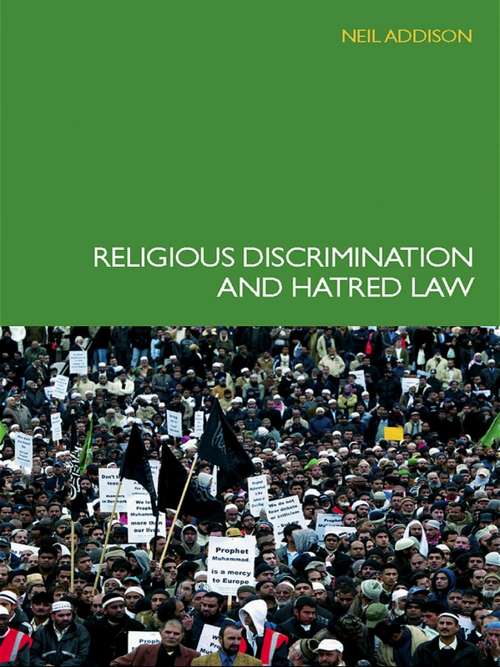 Book cover of Religious Discrimination and Hatred Law