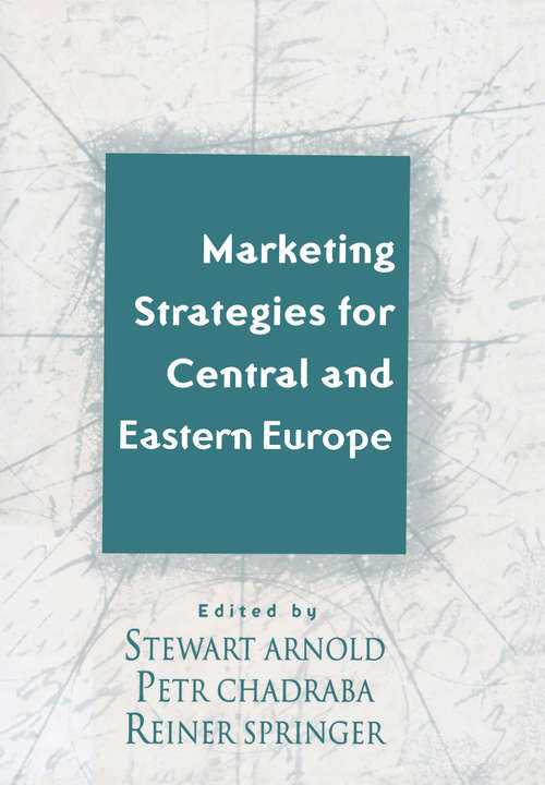 Book cover of Marketing Strategies for Central and Eastern Europe