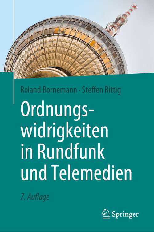 Book cover of Ordnungswidrigkeiten in Rundfunk und Telemedien (7. Aufl. 2023)