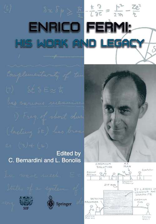 Book cover of Enrico Fermi: His Work and Legacy (2004)