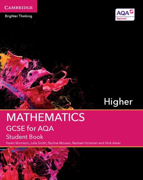 Book cover of GCSE Mathematics for AQA Higher Student Book (PDF)