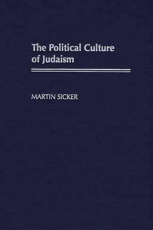 Book cover of The Political Culture of Judaism
