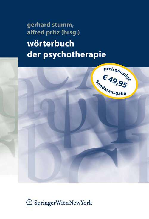 Book cover of Wörterbuch der Psychotherapie (2000)