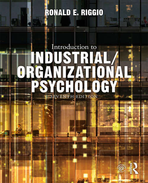 Book cover of Introduction to Industrial/Organizational Psychology