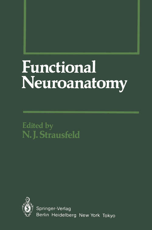 Book cover of Functional Neuroanatomy (1983) (Springer Series in Experimental Entomology)