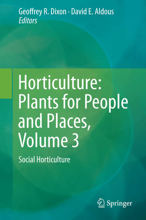 Book cover of Horticulture: Social Horticulture (2014)