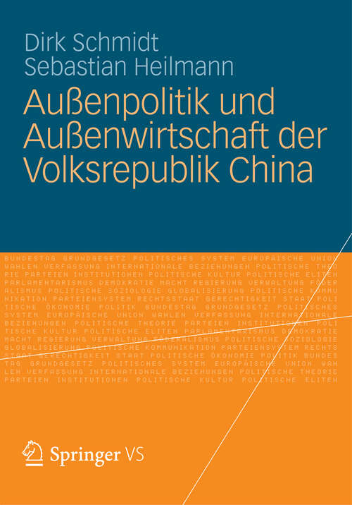 Book cover of Außenpolitik und Außenwirtschaft der Volksrepublik China (2012)