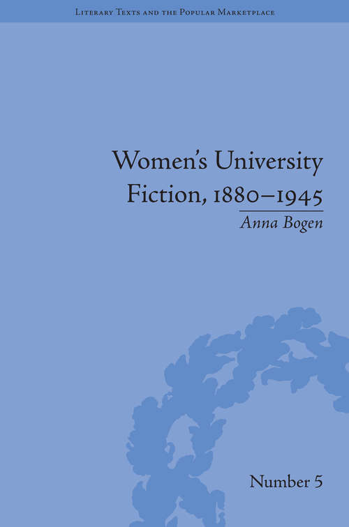Book cover of Women's University Fiction, 1880–1945 (Literary Texts and the Popular Marketplace #5)