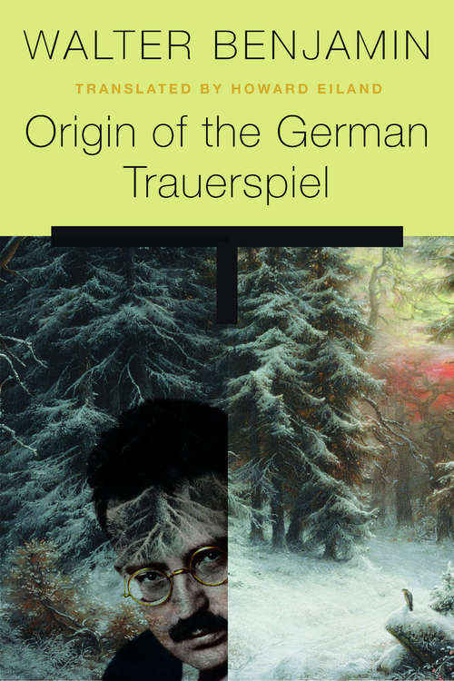 Book cover of Origin of the German Trauerspiel