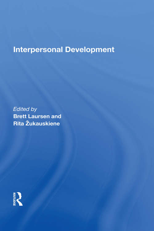 Book cover of Interpersonal Development