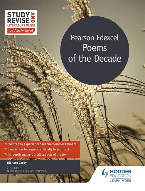 Book cover of Study And Revise Literature Guide For As/a-level: Pearson Edexcel Poems Of The Decade (PDF)