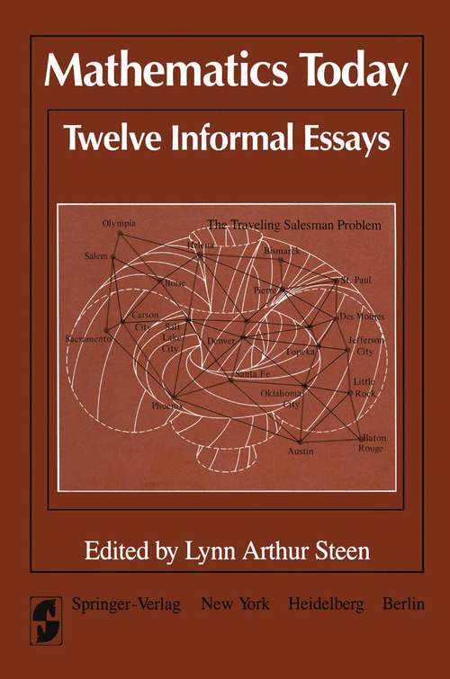 Book cover of Mathematics Today Twelve Informal Essays: Twelve Informal Essays (1978)
