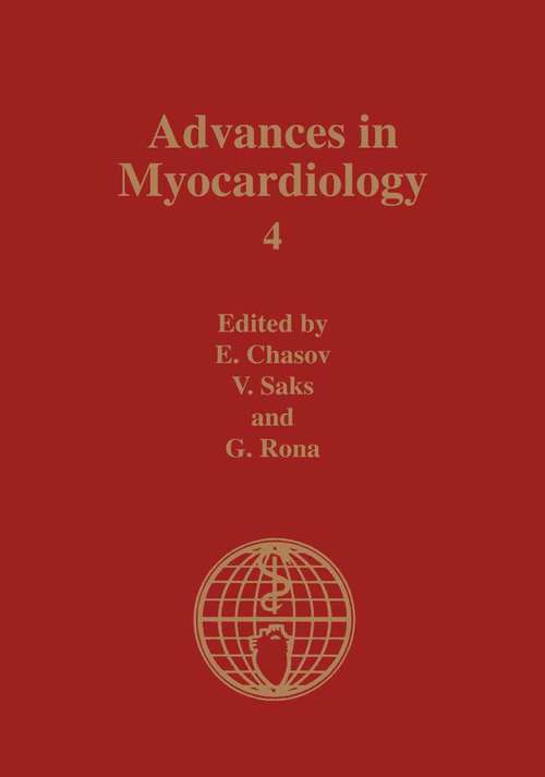 Book cover of Advances in Myocardiology: Volume 4 (1983)