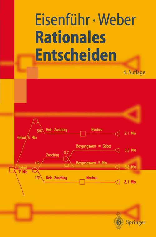 Book cover of Rationales Entscheiden (4. Aufl. 2003) (Springer-Lehrbuch)